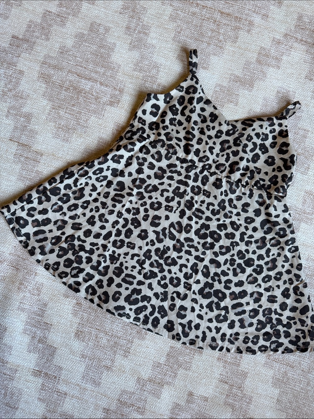 Bailey’s Blossoms Girls Leopard Print Sleeveless Dress Black & Cream size 9-12M